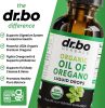 Oregano Oil Organic Liquid Drops - Cleanse, Detox, Immune Support, Digestive Gut Health - 6 Month Supply