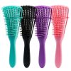Detangling Hairbrush Massage Wet Hair Comb Detangler Hairbrush Wavy/Curly Wet/Dry/Oil/Thick Hair - Green