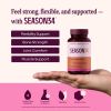SEASON34 Bone & Joint Health for Women | Hyaluronic Acid, Soy Isoflavones, Resveratrol & Vitamin D3| Menopause, 60 Capsules