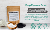 BeNat Natural Activated Charcoal Mask for Deep Cleansing & Skin Clarifying Exfoliating Facial Treatment