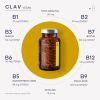 Vitamin B Complex 120 Capsules All 8 B Vitamins with Co Factors Myo Inositol & Choline Support - Clav