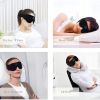 Sleeping Mask 3D Eye Mask HeadSet Headband Soft Elastic Comfortable Wireless Music Headset Eye Mask With Mic For Side Sleepers - black