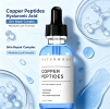 Copper Peptides Facial Serum Infused with Hyaluronic Acid, Daily Collagen | 29ml / 1 fl oz