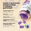 High Prebiotic Fiber Gummies for Women and Men Beet FOS Fiber Probiotic Gummy Supplement for Digestive Health