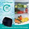 Migraine Relief Hat Gel Hot Cold Therapy Ice cap 360° Head Massager Relax Pain Pack Eye Masks with Free Gift - black