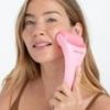 Skin Gym Pink Cool CryoGel Ice Roller for De-Puffing, Redness Reduction, and Soothing Skin