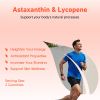 Antioxidant Supplement for Prostate & Heart Health, Skin & Eye Support Lycopene + Astaxanthin Gummies, For Men Natural Tanning Supplement