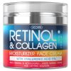 Retinol Cream for Face Collagen and Retinol Moisturizer with Hyaluronic Acid Day Night Anti Aging for Women Men - Moonrin