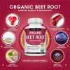 Organic Beet Root Powder 90 Tablets - 2040mg Natural Nitric Oxide to Support, Energy, Black Pepper Better Absorption, unisex