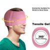 360° Massage Migraine Relief Hat Stress Relief Eye Mask Gel Hot Cold Therapy Cap  Ice Head Wrap for Headache and Puffy Eyes - pink