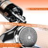 Electric Razor for Men Mini Shaver Portable Pocket Size Shaver USB Rechargeable Dry Usage for Home Travel Office - Silver