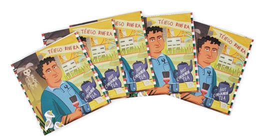 TÉiego Rivera: Organic Hot Cinnamon Tea (Caffeinated) (Diego Rivera) (Option: 20pk Eco choice - No cube)