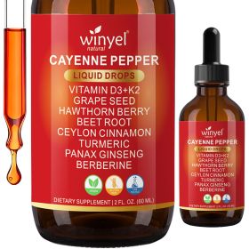 WINYEL Cayenne Pepper Drops Herbal Supplement 60ML (Option: 1PCS)