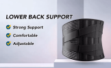 Pain Relief Waist Lumbar Support - Black
