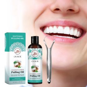 Coconut Oil Mouthwash Removes Odor, Removes Tooth Stains, Freshens Breath, Oral Care Tooth Cleanser (Quantity: 2PCS)