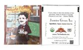 Nikola TEAsla: Organic Low Voltage Jasmine Green Tea (Caffeinated)