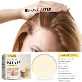 Jayswing Rice Shampoo Rice Promote Dense Hair Nourishing Repair Shampoo (Quantity: 1pc)
